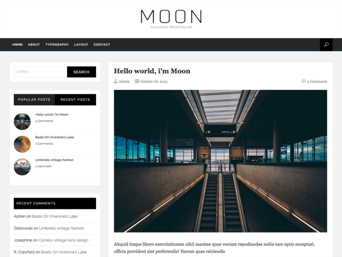 Moon WordPress Theme
